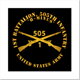 1st Bn, 505th Infantry Regiment - H-MINUS - Branch X 300 Posters and Art